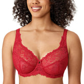 Plus Size See Through Mesh Bra